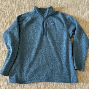 Men’s XXL Patagonia Blue Quarter-Zip Pullover